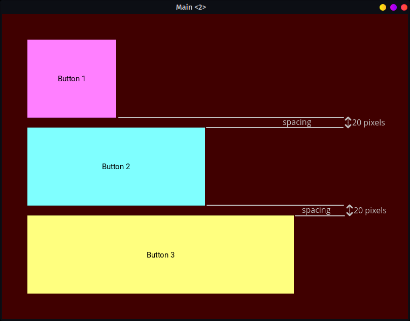 BoxLayout spacing in gray