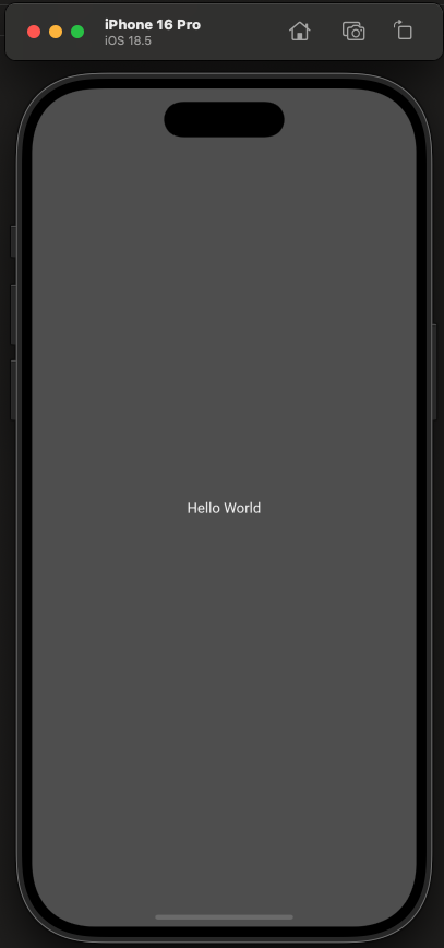 Hello World on Simulator